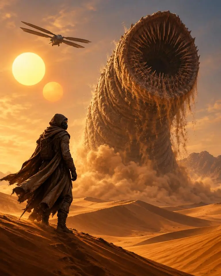Original concept artwork for Dune Awakening