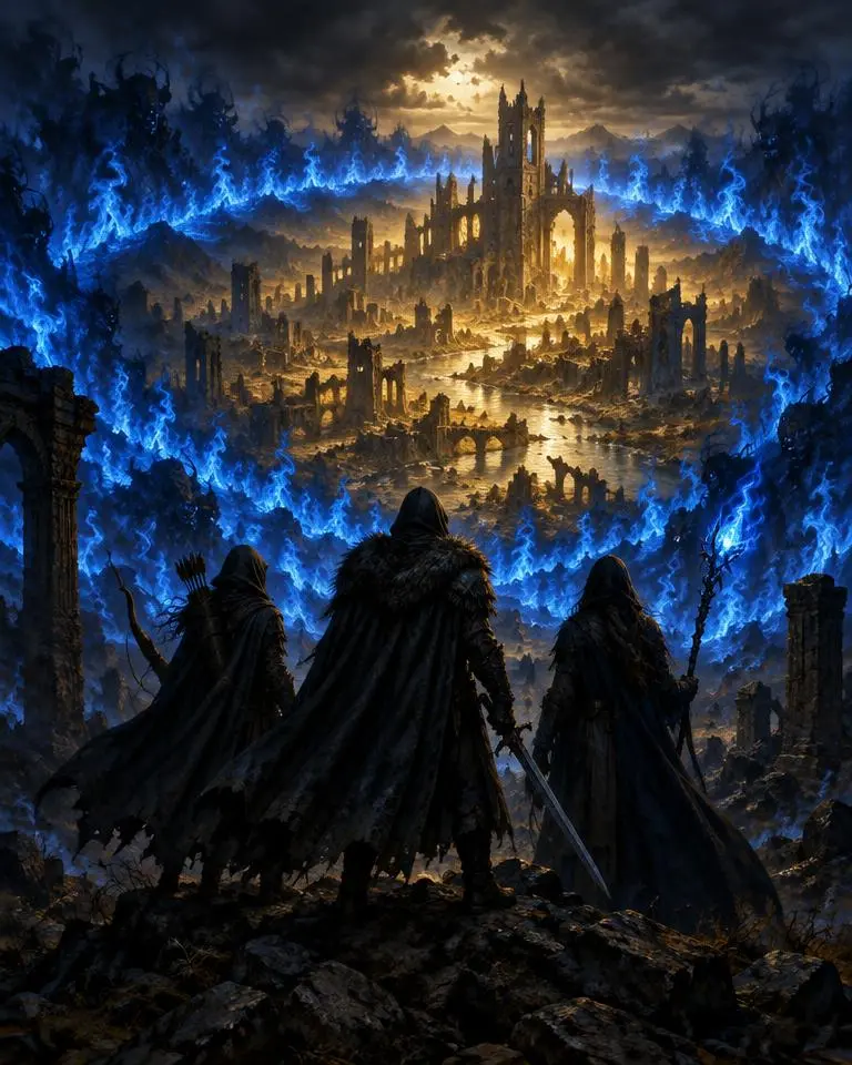 Original concept artwork for Elden Ring Nightreign