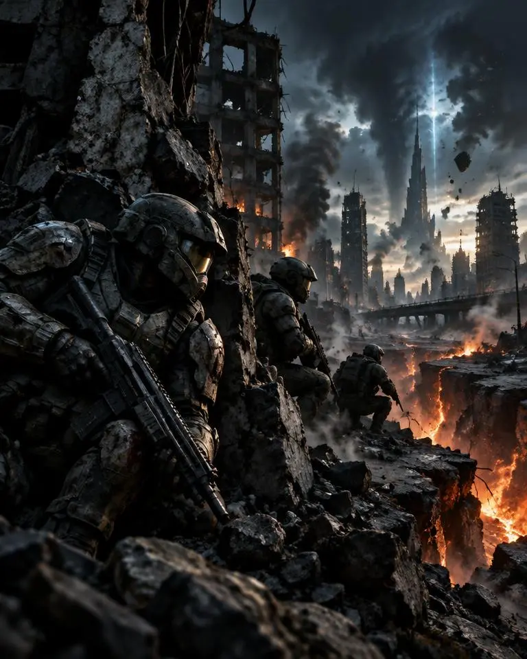 Original concept artwork for Gears of War: E-Day