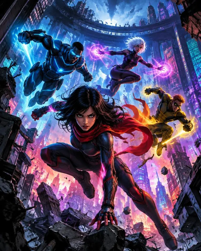 Original concept artwork for Marvel Rivals
