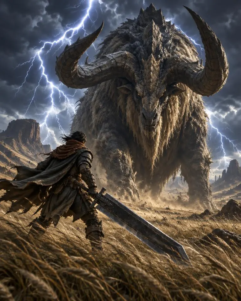Original concept artwork for Monster Hunter Wilds