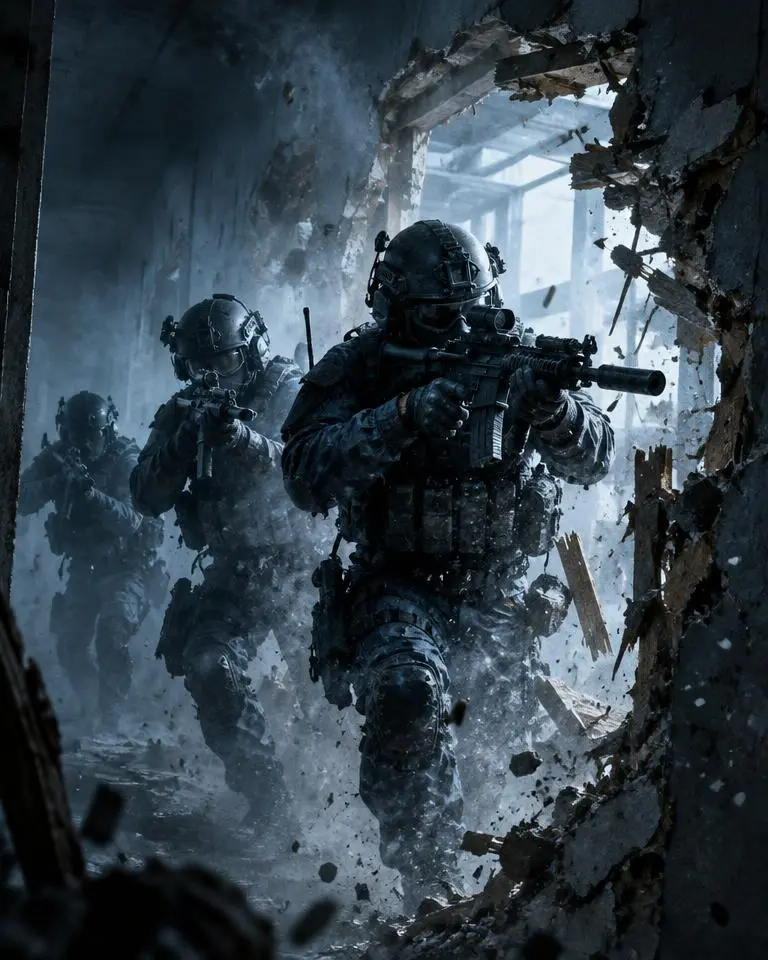 Original concept artwork for Rainbow Six Siege